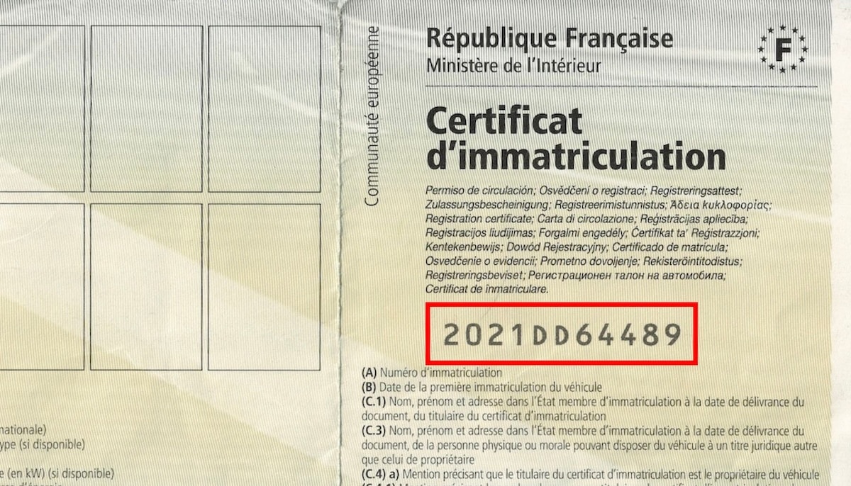 Combien coûte une carte grise ?